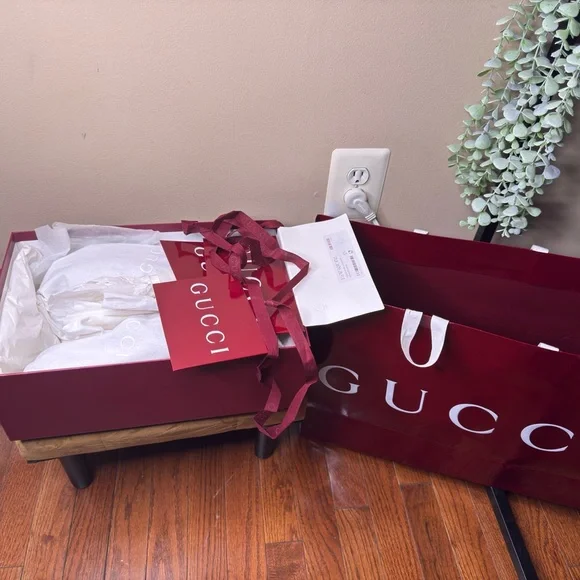 Gucci Gg Platform Women's Beige Monogram Slide Sandals - Picture 10 of 10